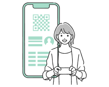 No paper business card exchange